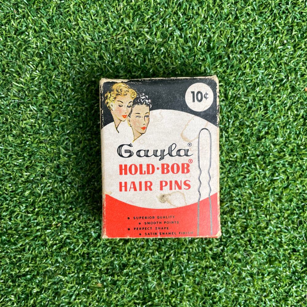 Vintage 1956 Gayla Hold Bob Hair Pins Retro Collectible
